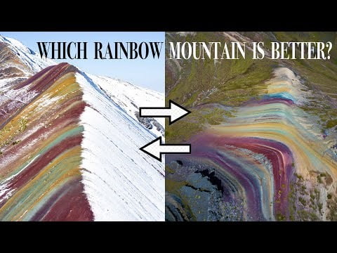 Palccoyo the alternative rainbow mountain in Peru